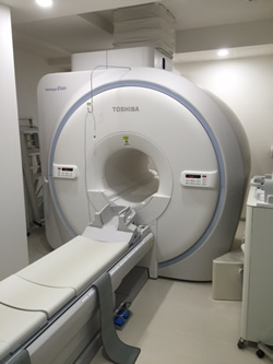 MRI　1.5テスラ　東芝社製　バンテージ　エラン